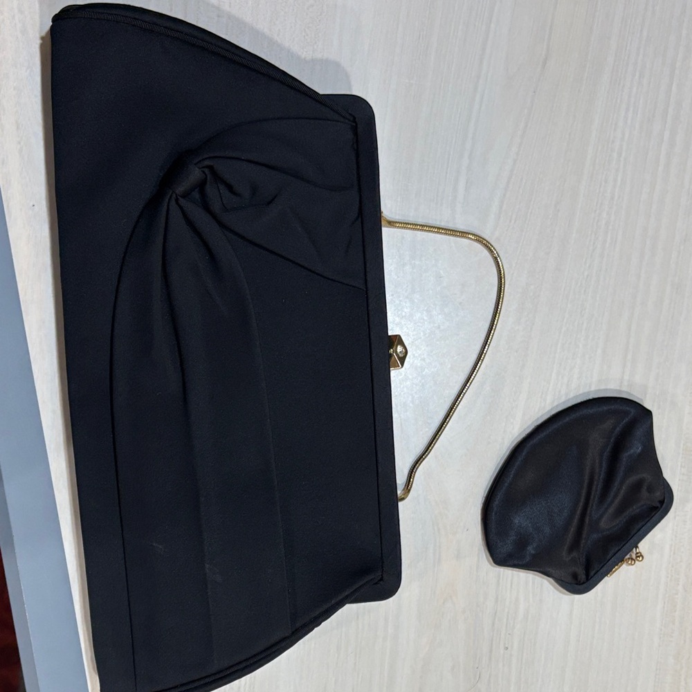 Vintage Bags by Edward’s Elegant Black Clutch Bag